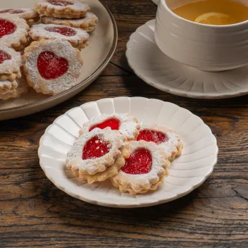 עוגיות פרח ריבה - תמונה נוספת