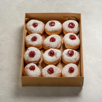 מארז 12 סופגניות ריבת תות 